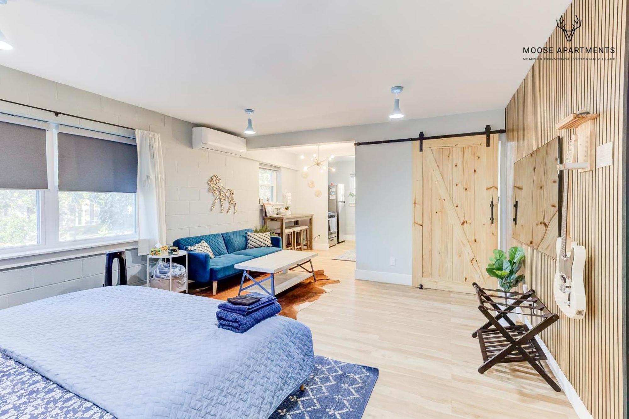 The Moose #7 - Instaworthy Studio With Amazing Views, Free Parking & Heated King Bed Мемфис Экстерьер фото