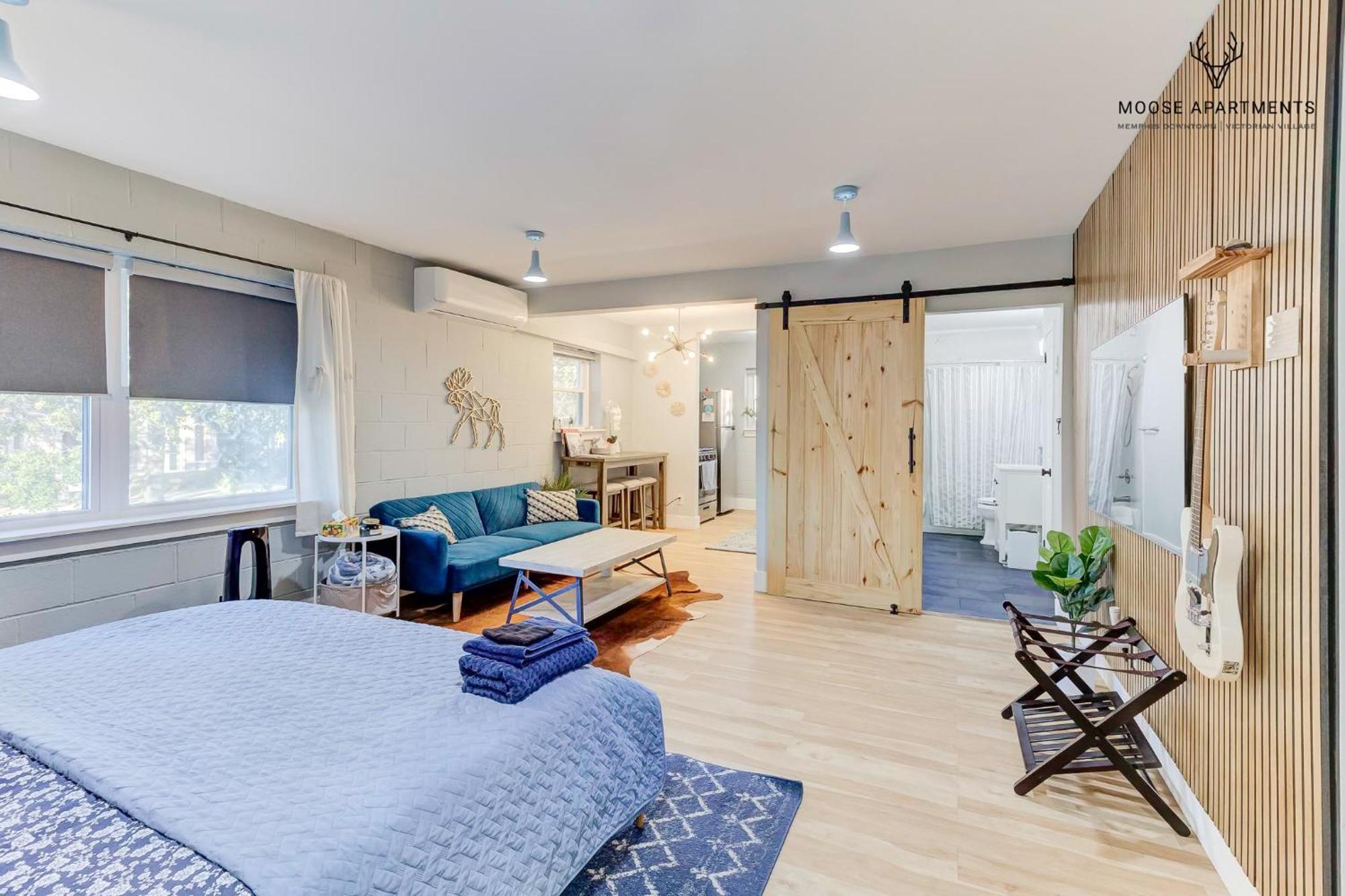The Moose #7 - Instaworthy Studio With Amazing Views, Free Parking & Heated King Bed Мемфис Экстерьер фото